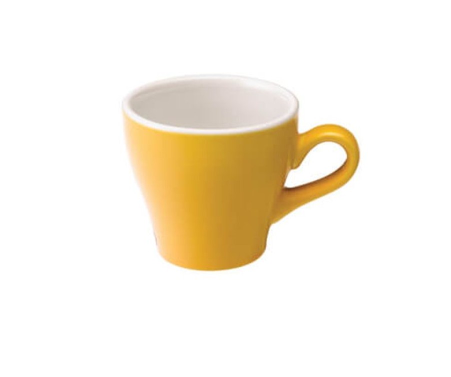 Koffiekopjes Mokken Fabriek | Tulip Koffie Kop 18 Cl. Geel