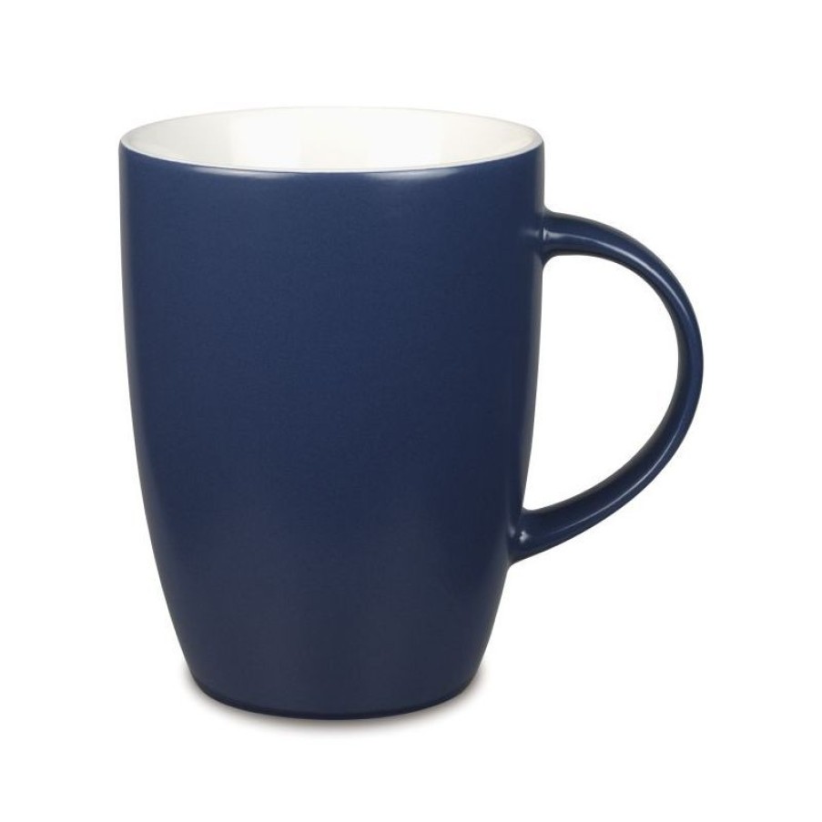 Mokken Mokken Fabriek | Elite Matt Mok Blauw-Wit 25 Cl