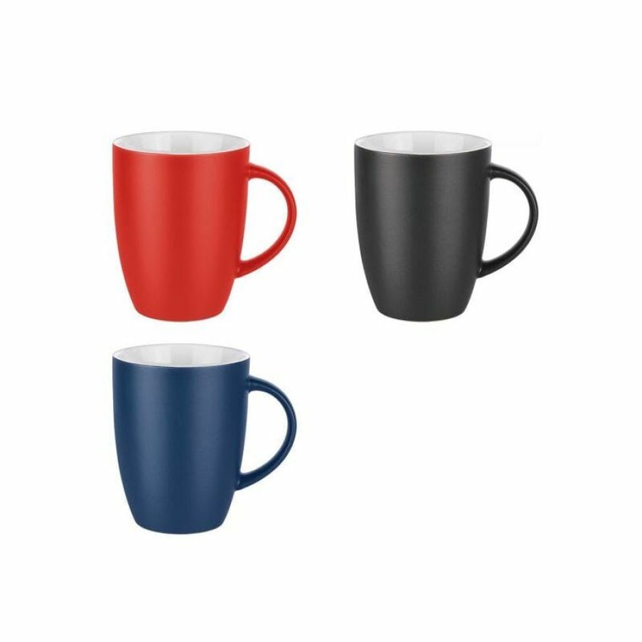 Mokken Mokken Fabriek | Elite Matt Mok Blauw-Wit 25 Cl