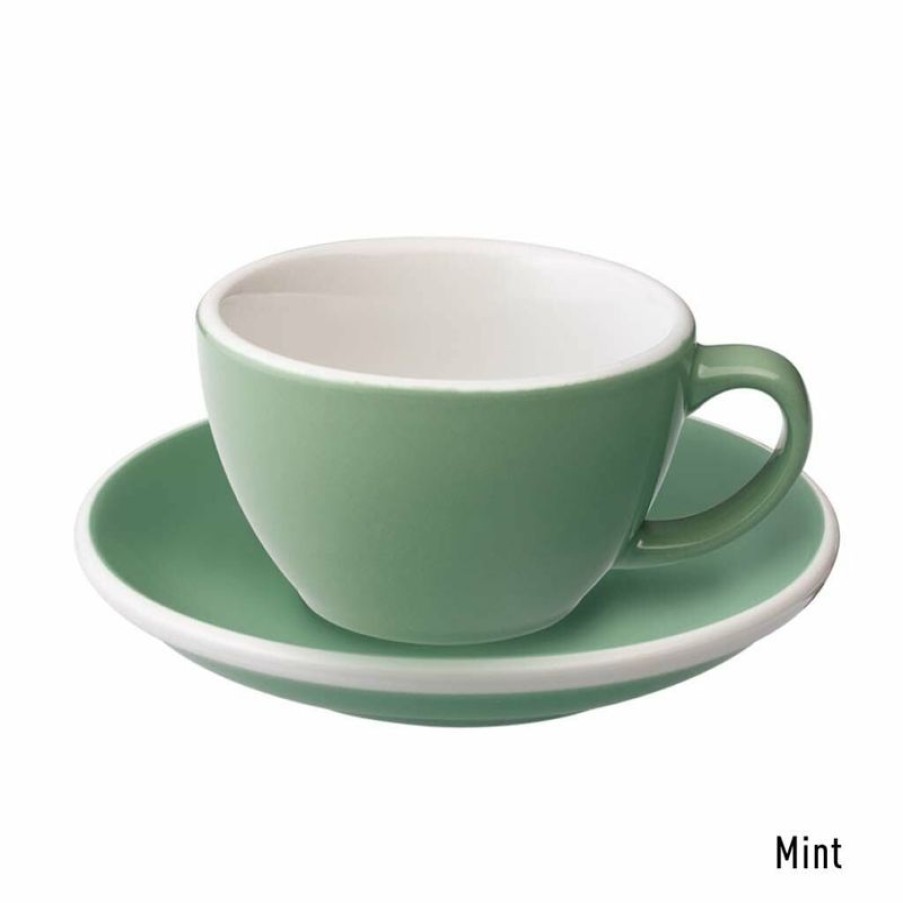 Koffiekopjes Mokken Fabriek | Egg Koffie Kop & Schotel 15 Cl. Mint