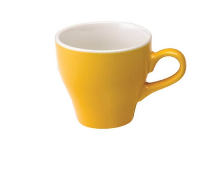 Cappuccino Kopjes Mokken Fabriek | Tulip Cappuccino Kop 28 Cl. Geel