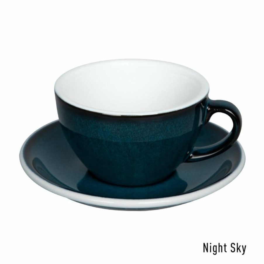 Cappuccino Kopjes Mokken Fabriek | Loveramics Egg - Night Sky Cappuccino Kop & Schotel 20 Cl.