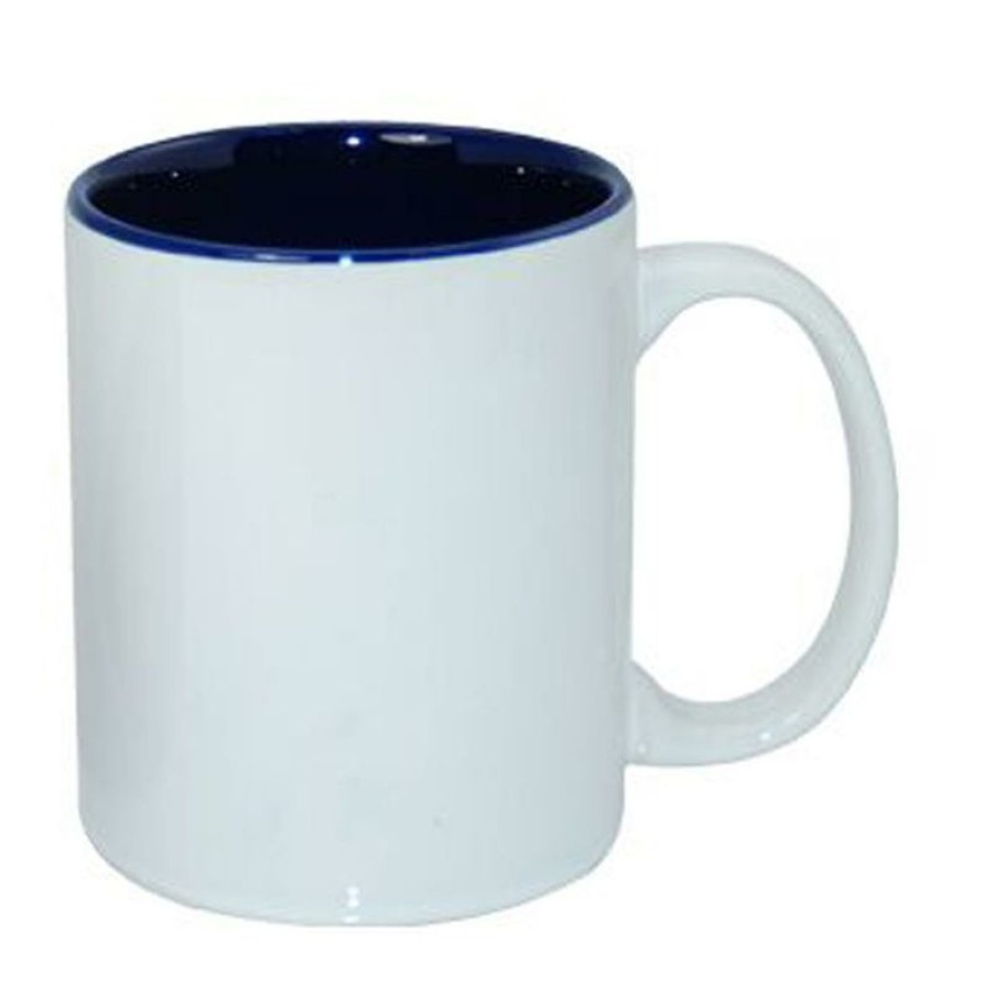 Mokken Mokken Fabriek | Sublimok Gekleurde Binnenzijde Donkerblauw 25 Cl.