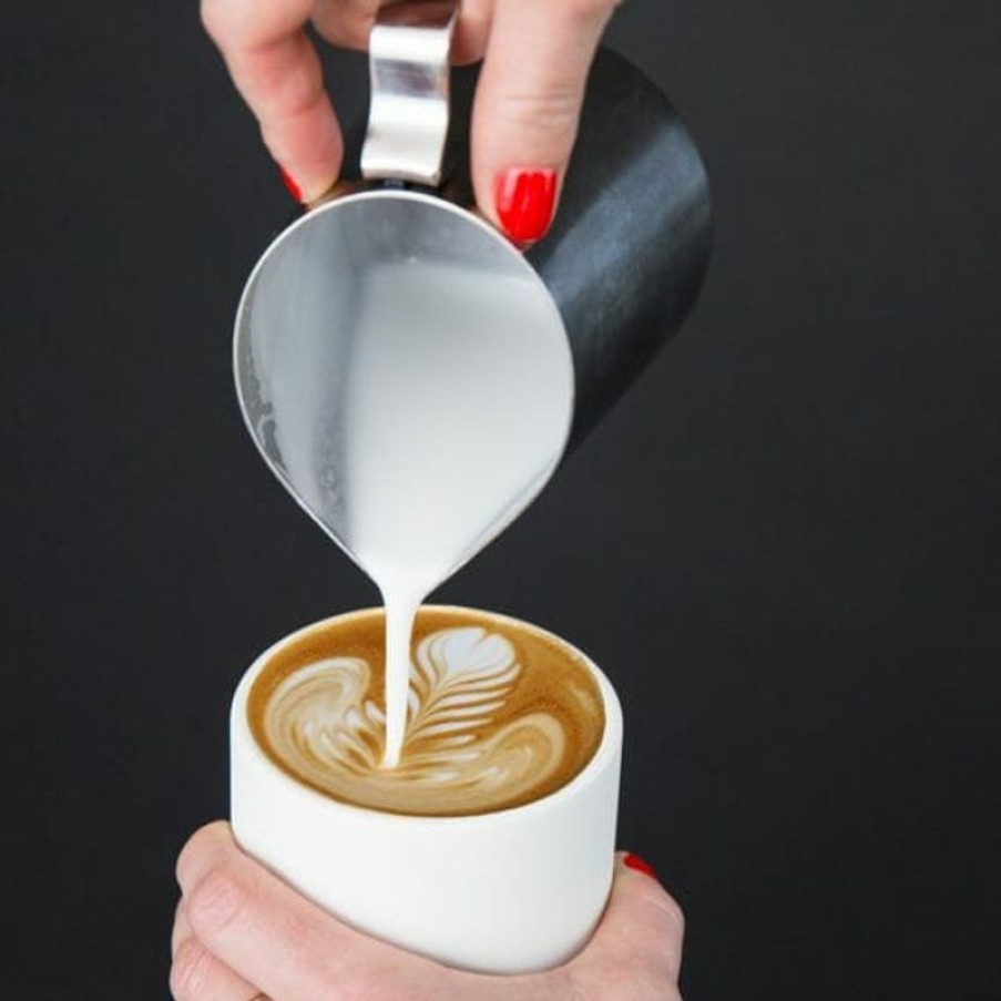 Mokken Mokken Fabriek | Monty Dubbelwandige Cappuccino-Latte Beker Wit 32 Cl.