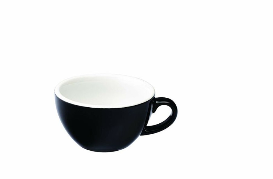 Cappuccino Kopjes Mokken Fabriek | Egg Cappuccino Kop 20 Cl. Zwart