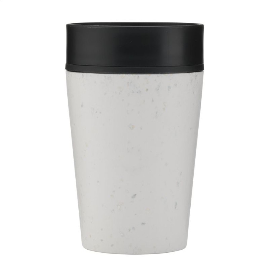 Mokken Mokken Fabriek | Circular&Co Herbruikbare To Go Koffiebeker (Rcup) Wit-Zwart 23 Cl