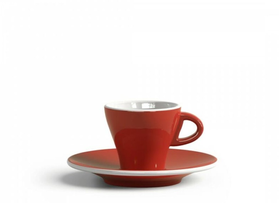 Espresso Kopjes Mokken Fabriek | Gardenia Espresso Kop En Schotel Zalmroze 6,5 Cl.