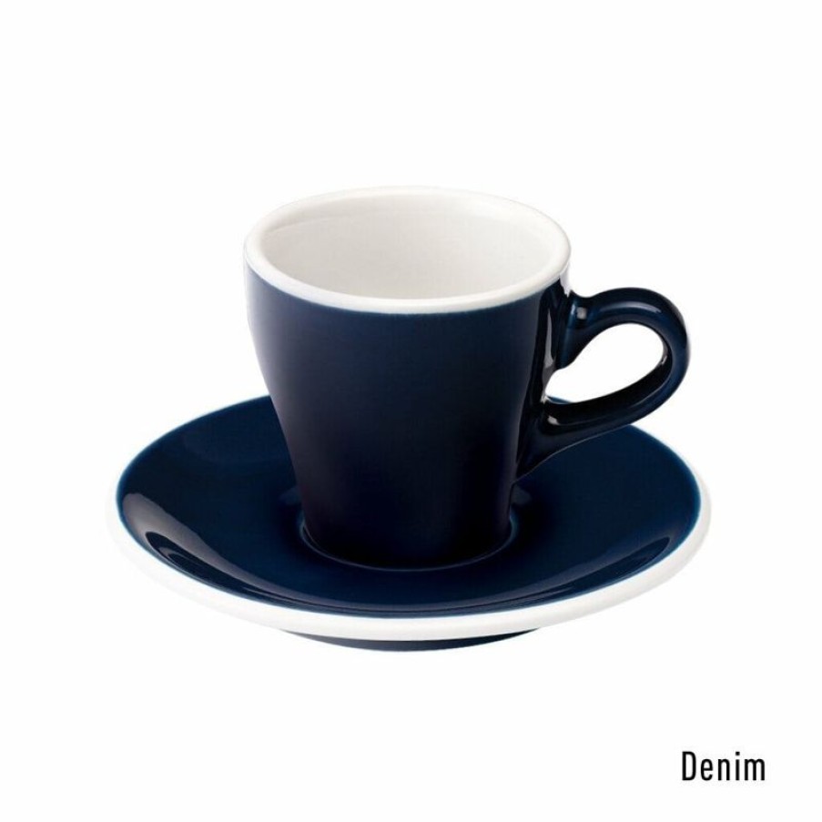 Espresso Kopjes Mokken Fabriek | Tulip Espresso Kop & Schotel 8 Cl. Denim