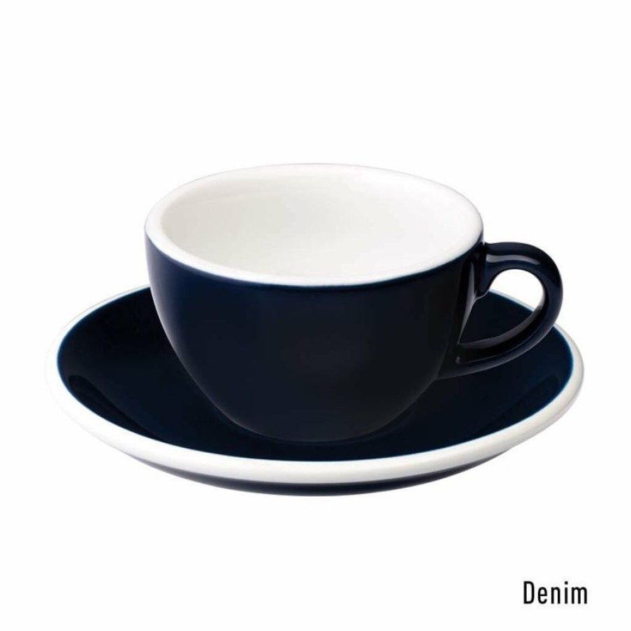 Koffiekopjes Mokken Fabriek | Egg Koffie Kop & Schotel 15 Cl. Denim