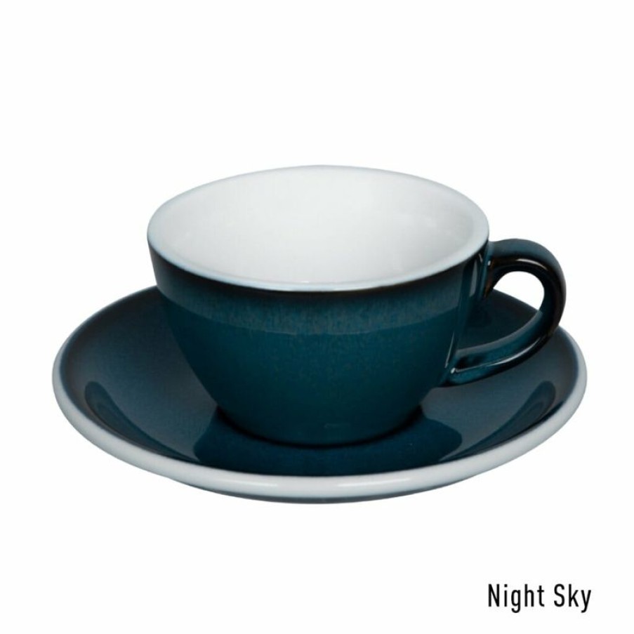 Koffiekopjes Mokken Fabriek | Loveramics Egg - Night Sky Koffiekop & Schotel 15 Cl.
