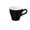 Koffiekopjes Mokken Fabriek | Tulip Koffie Kop 18 Cl. Zwart