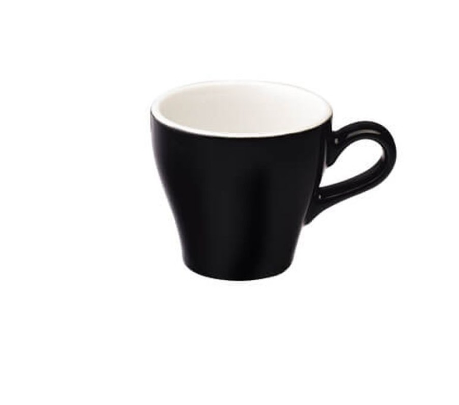 Koffiekopjes Mokken Fabriek | Tulip Koffie Kop 18 Cl. Zwart