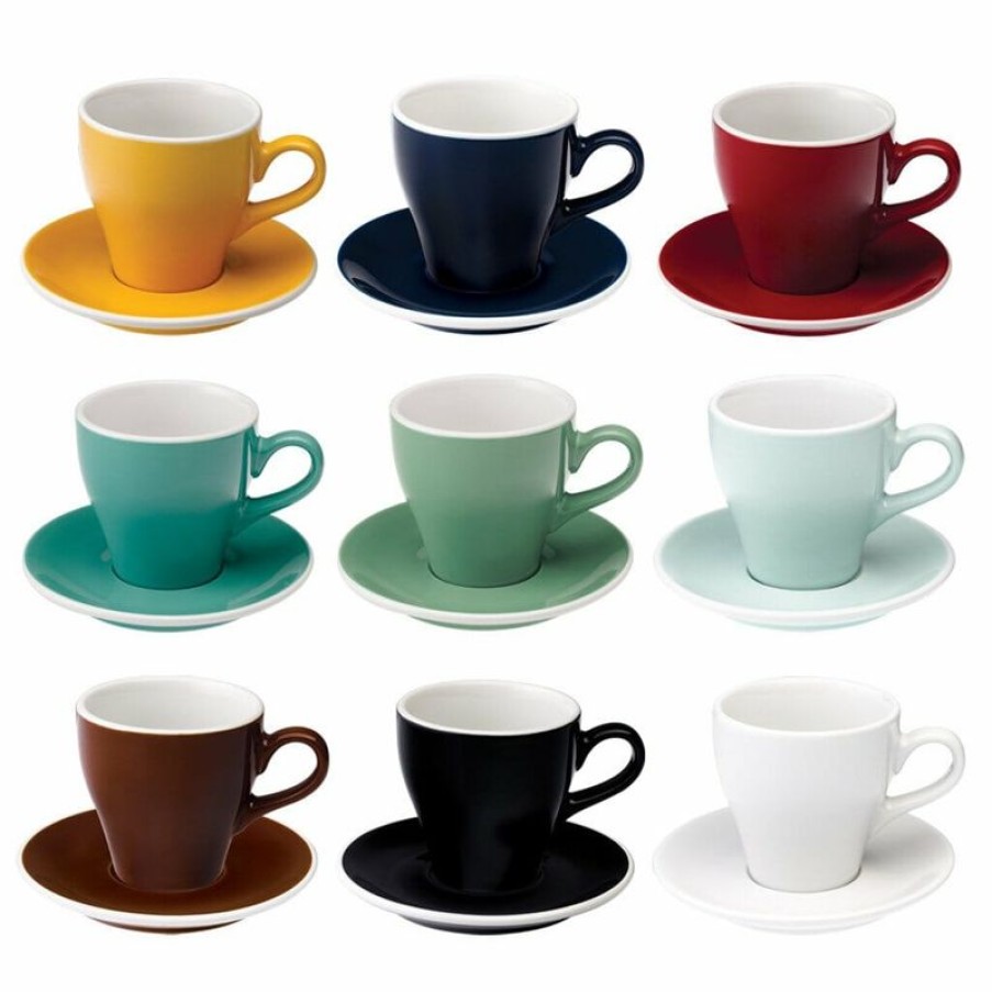 Koffiekopjes Mokken Fabriek | Tulip Koffie Kop 18 Cl. Zwart