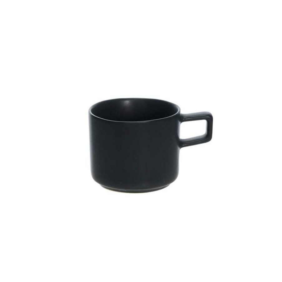 Espresso Kopjes Mokken Fabriek | Blackwell Espresso Kop Mat Zwart 9 Cl