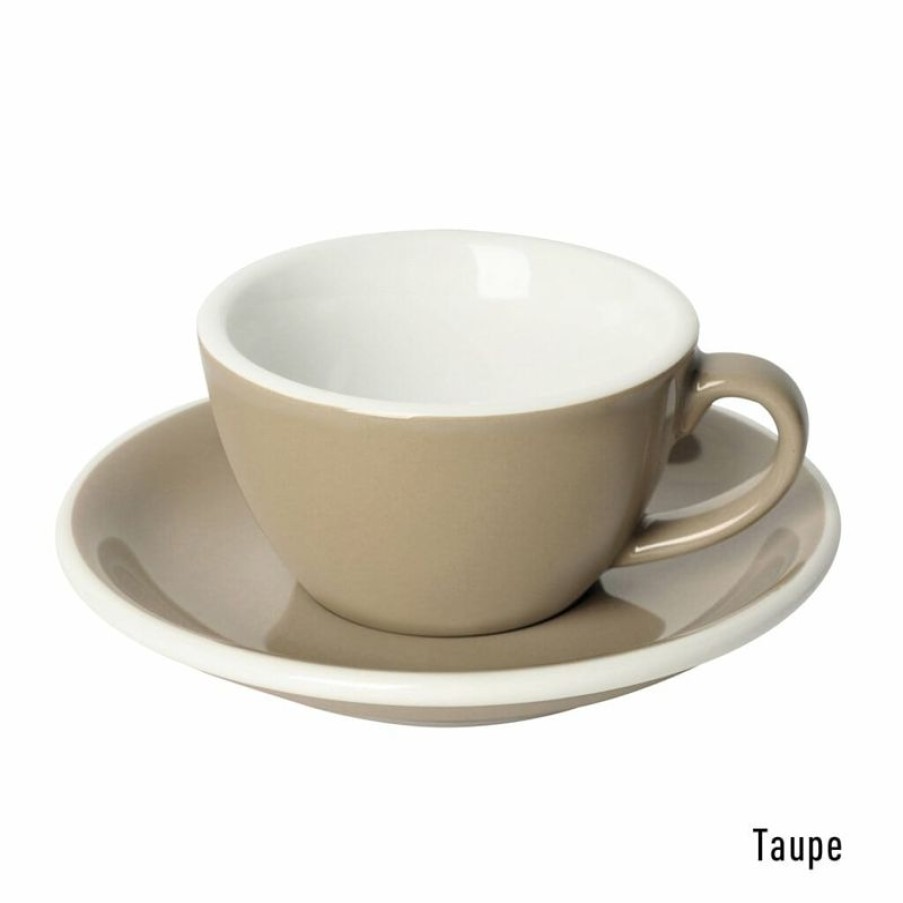 Koffiekopjes Mokken Fabriek | Egg Koffie Kop & Schotel 15 Cl. Taupe