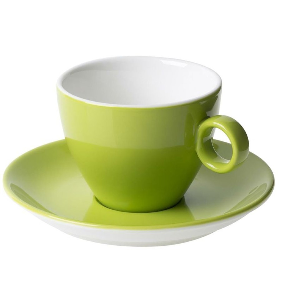Cappuccino Kopjes Mokken Fabriek | Bart Cappuccino Groen 23 Cl. Set