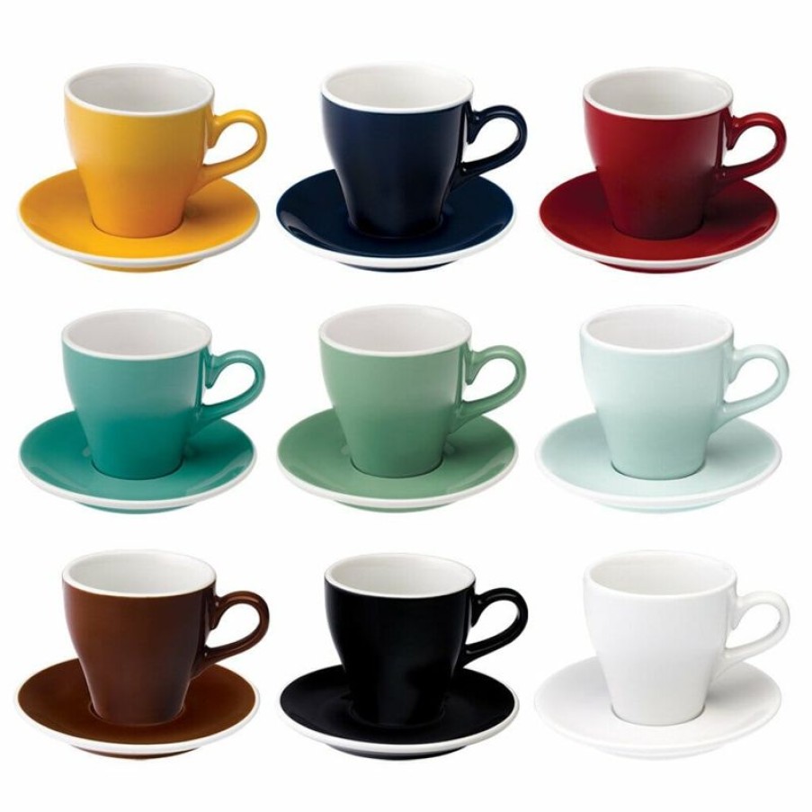Cappuccino Kopjes Mokken Fabriek | Tulip Cappuccino Kop 28 Cl. River Blue