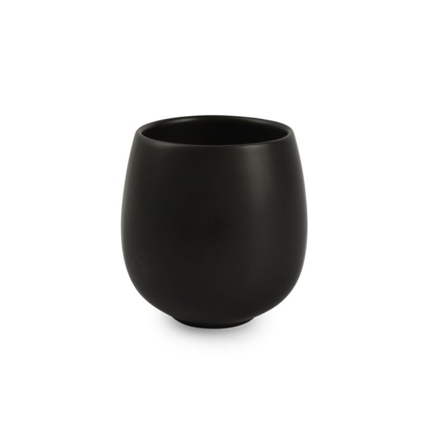 Koffiekopjes Mokken Fabriek | Kiro Koffie Thee-Mok Mat-Zwart 18 Cl.