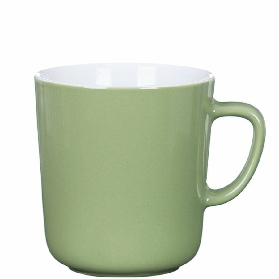 Mokken Mokken Fabriek | Mini Kop Groen-Wit 25 Cl