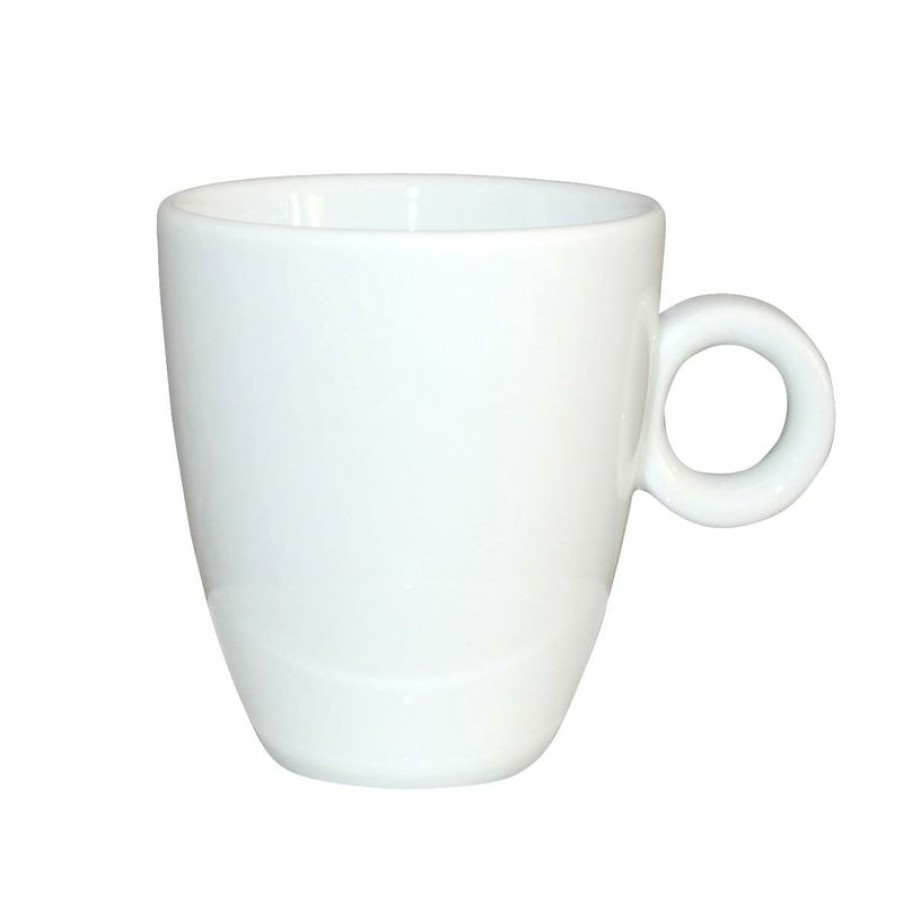 Koffiekopjes Mokken Fabriek | Bola Koffie Kop Hoog Wit 19 Cl.