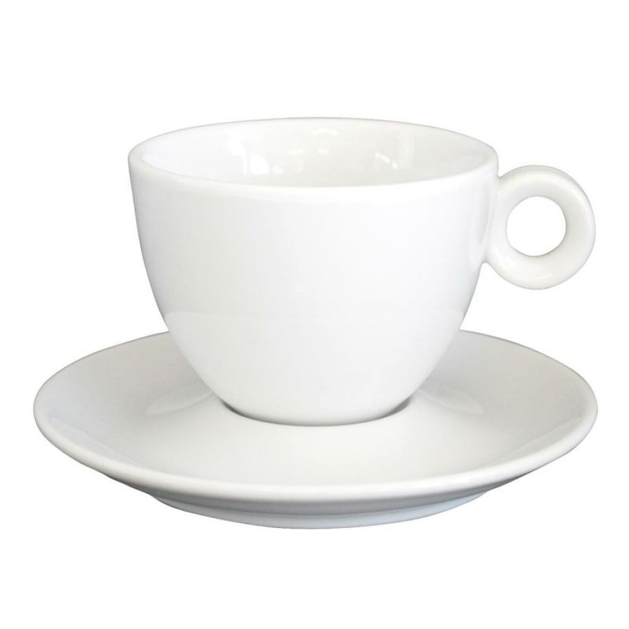 Cappuccino Kopjes Mokken Fabriek | Bola Cappuccino Wit 20 Cl. Set