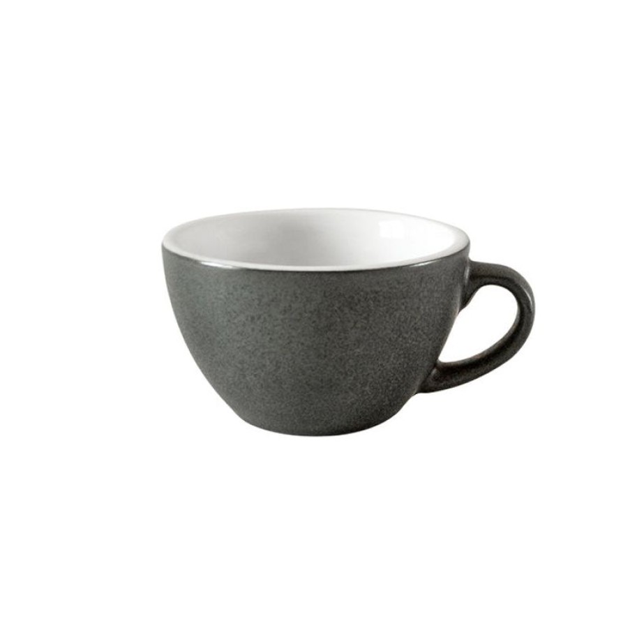 Cappuccino Kopjes Mokken Fabriek | Egg Cappuccino Kop 20 Cl. Anthracite