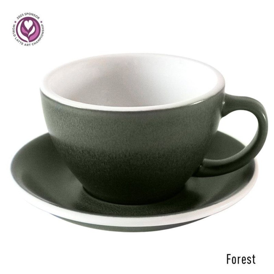 Cappuccino Kopjes Mokken Fabriek | Egg Latte Kop & Schotel 30 Cl. Forest