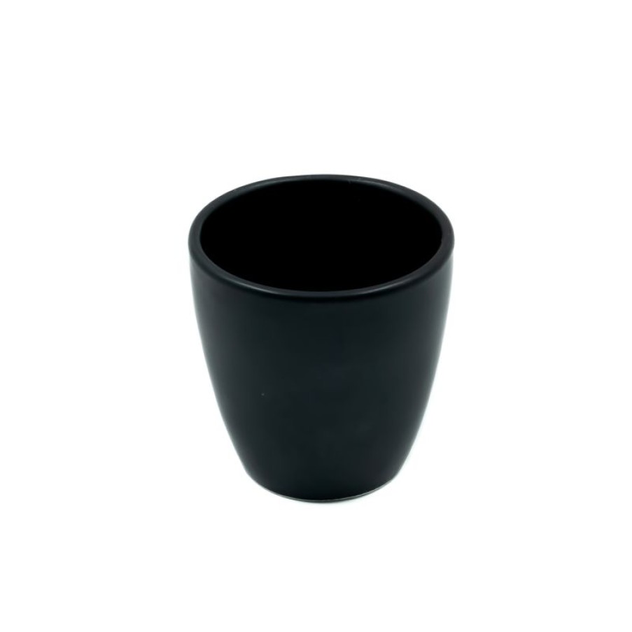 Koffiekopjes Mokken Fabriek | Nero Koffiebeker Zonder Oor Mat Zwart 20 Cl.