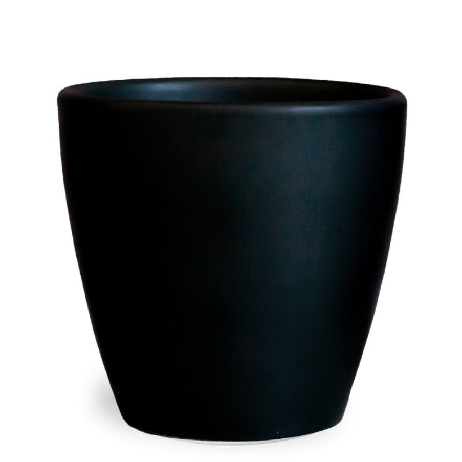 Koffiekopjes Mokken Fabriek | Nero Koffiebeker Zonder Oor Mat Zwart 20 Cl.