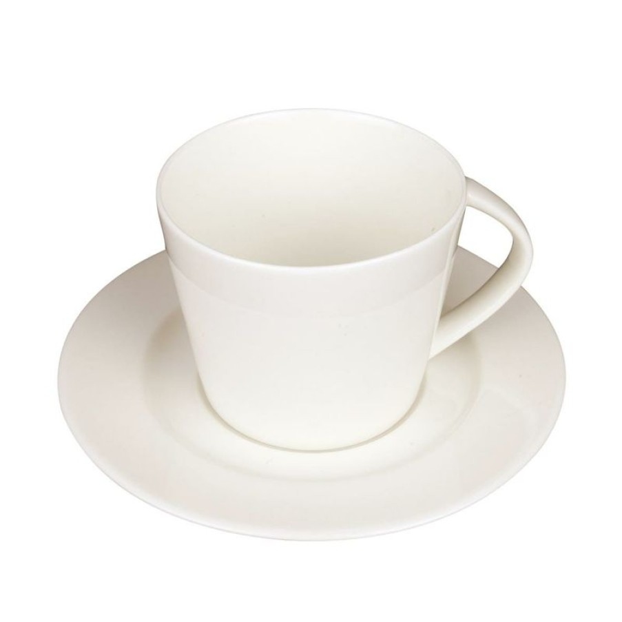 Koffiekopjes Mokken Fabriek | Eva Koffie Roomwit 20 Cl. Set