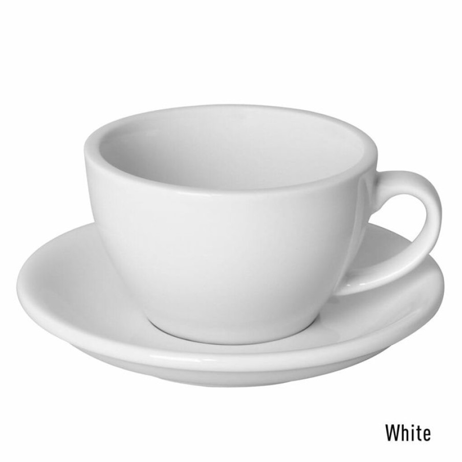 Cappuccino Kopjes Mokken Fabriek | Egg Cappuccino Kop & Schotel 25 Cl. Wit