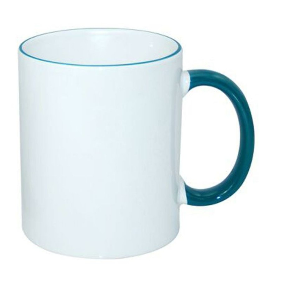 Mokken Mokken Fabriek | Sublimok Gekleurde Rand+Oor Donkergroen 25 Cl.