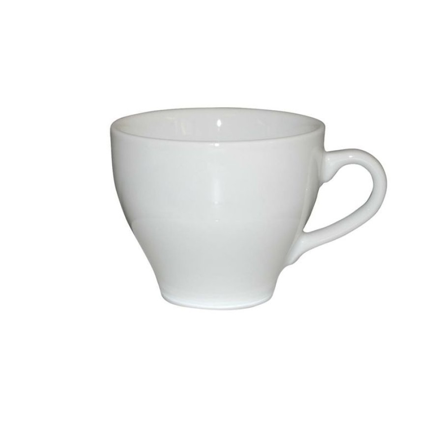 Cappuccino Kopjes Mokken Fabriek | Dom Cappuccino Kop Wit 20 Cl.
