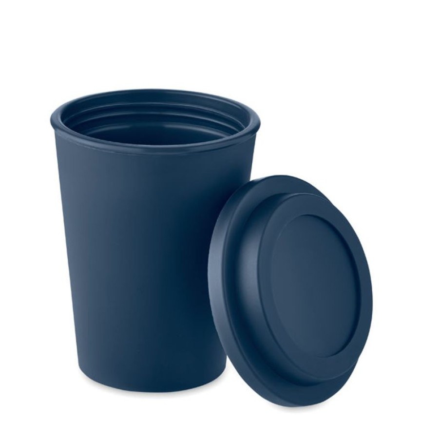 Mokken Mokken Fabriek | Dubbelwandige Pp Koffiebeker 30 Cl. Blauw