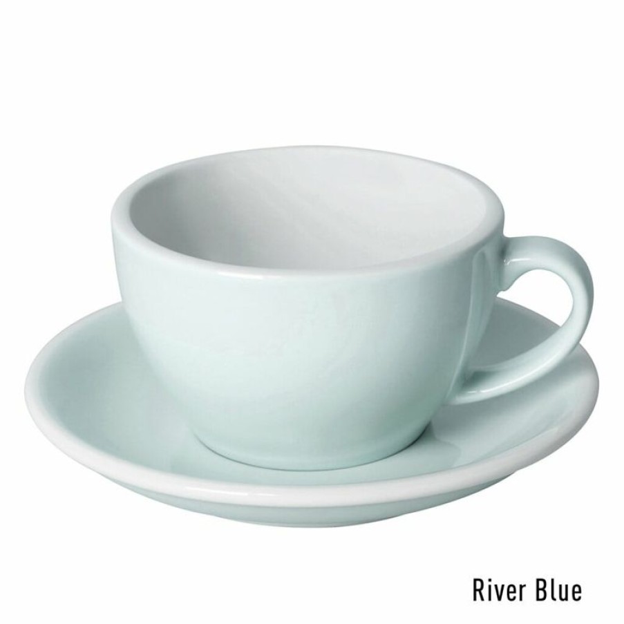 Cappuccino Kopjes Mokken Fabriek | Egg Cappuccino Kop & Schotel 25 Cl. River Blue