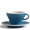 Cappuccino Kopjes Mokken Fabriek | Gardenia Cappuccino Kop En Schotel Licht Blauw 26,5 Cl.