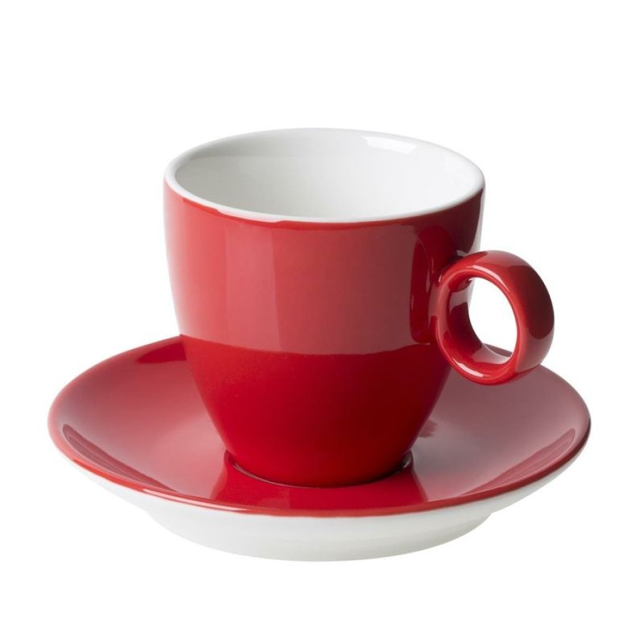 Koffiekopjes Mokken Fabriek | Bart Koffie Rood 17 Cl. Set