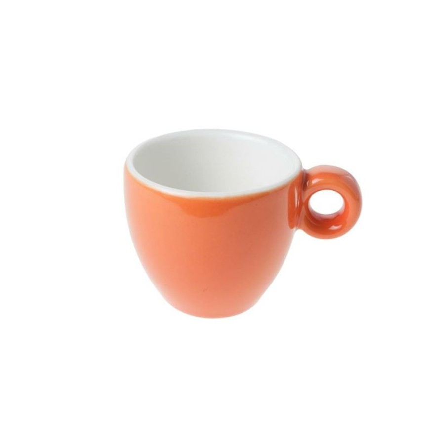 Espresso Kopjes Mokken Fabriek | Bola Espresso Kop Oranje-Roomwit 8 Cl.