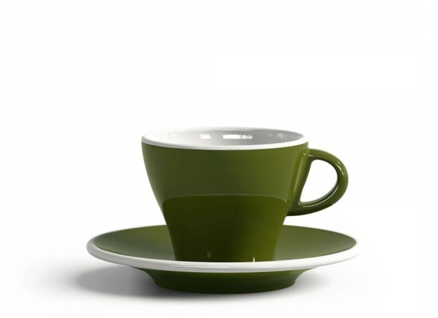 Koffiekopjes Mokken Fabriek | Gardenia Koffiekop En Schotel Groen 18,5 Cl.