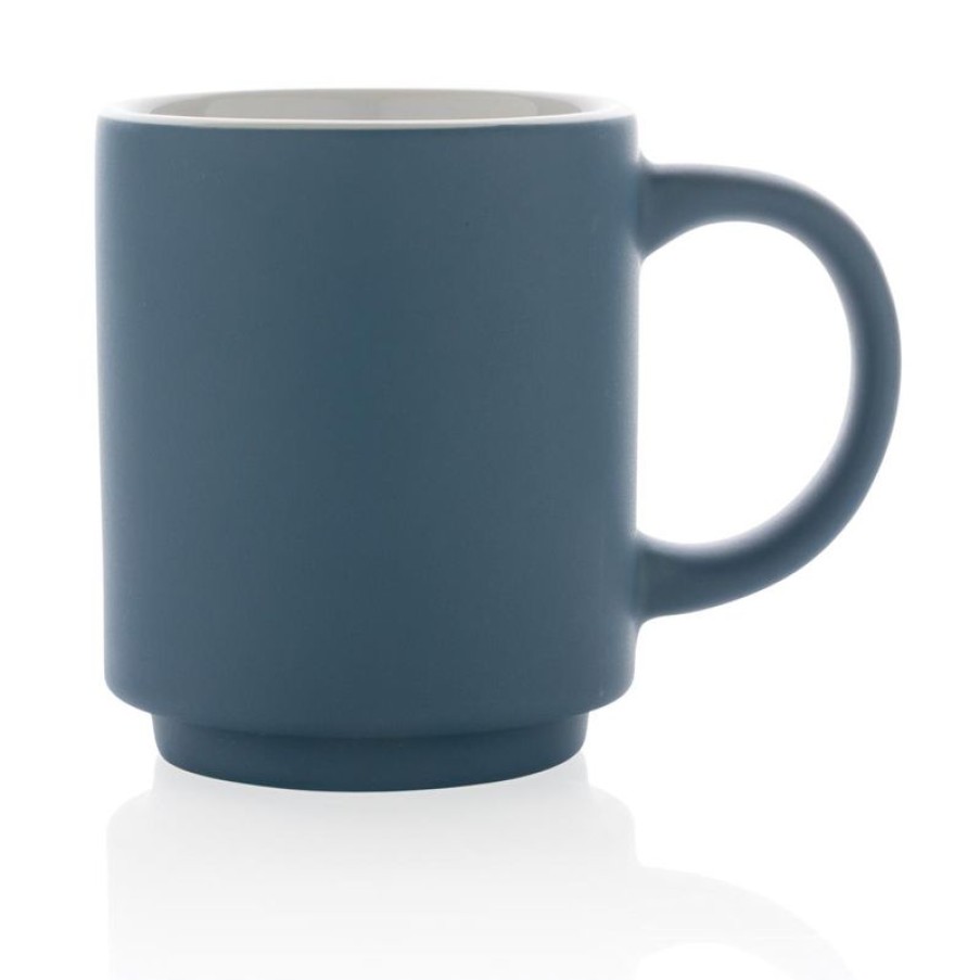 Mokken Mokken Fabriek | Sensy Stapelbare Senseo Mok 18 Cl. Mat Blauw