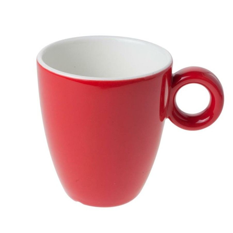Mokken Mokken Fabriek | Bola Mok Rood-Roomwit 19 Cl.