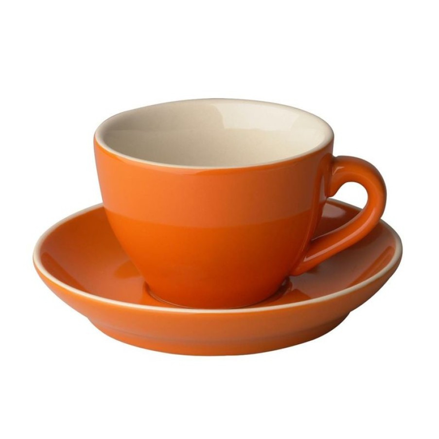 Cappuccino Kopjes Mokken Fabriek | Robusta Cappuccino Oranje 20 Cl.Set
