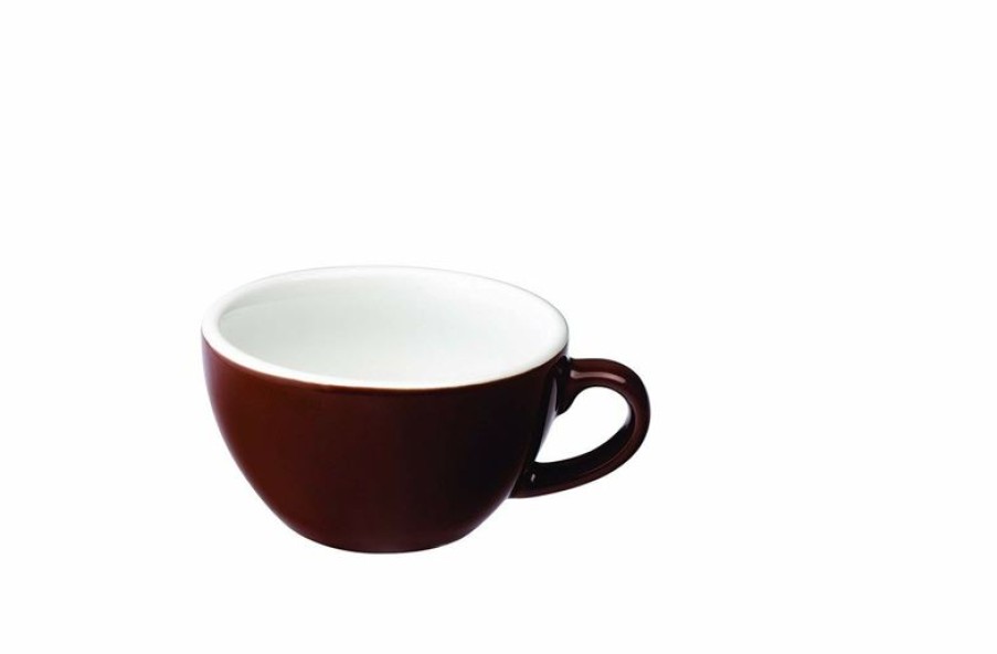 Cappuccino Kopjes Mokken Fabriek | Egg Cappuccino Kop 25 Cl. Bruin