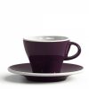Koffiekopjes Mokken Fabriek | Gardenia Koffiekop En Schotel Violet 18,5 Cl.