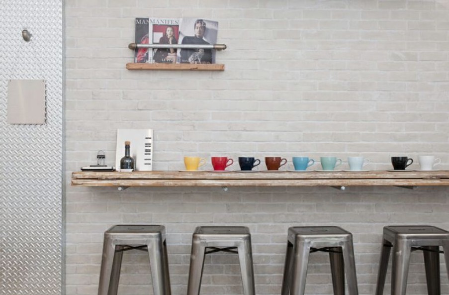 Koffiekopjes Mokken Fabriek | Tulip Koffie Kop & Schotel 18 Cl. Bruin