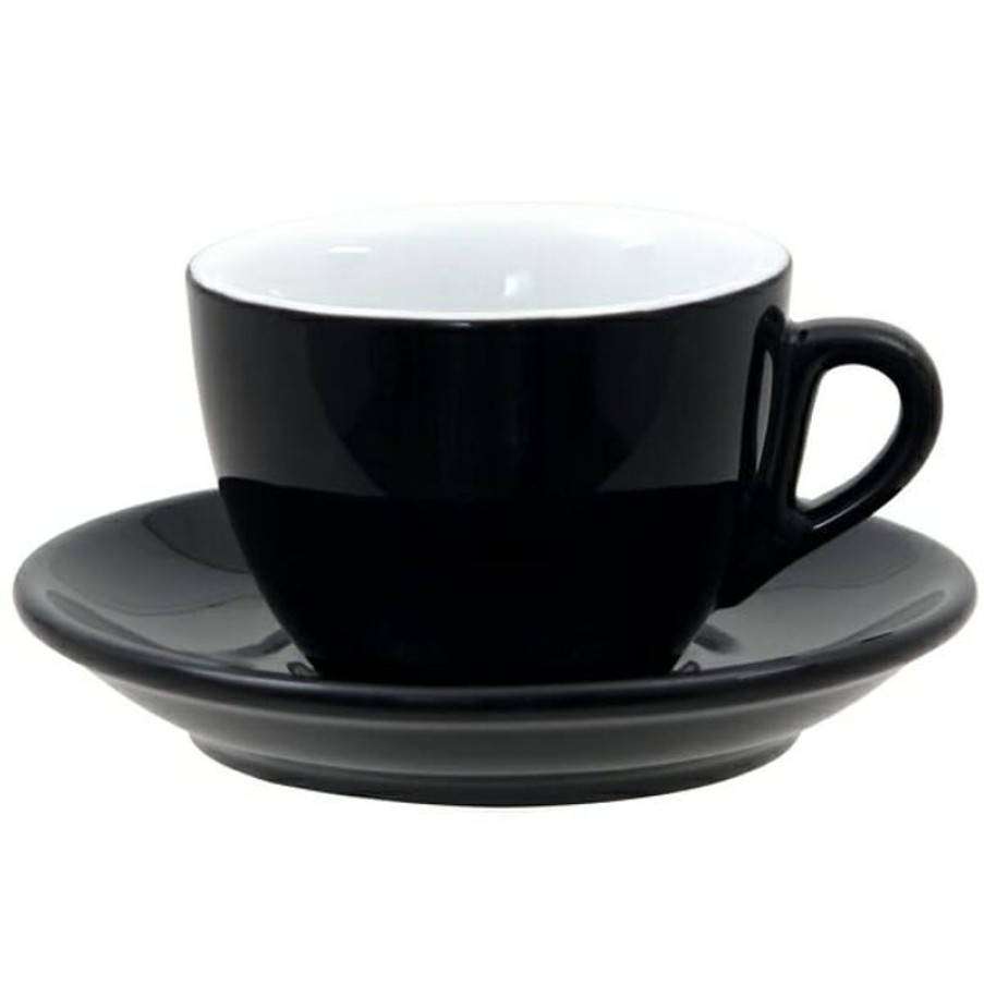 Koffiekopjes Mokken Fabriek | Rosa Koffie Zwart 16,5 Cl. Set