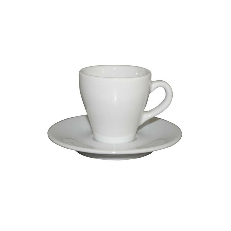 Espresso Kopjes Mokken Fabriek | Dom Espresso Wit 8 Cl. Set