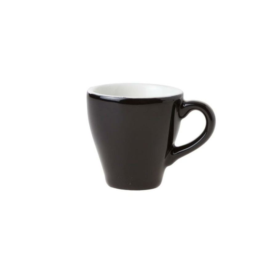 Espresso Kopjes Mokken Fabriek | Barista Espresso Kop Zwart 7 Cl.