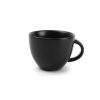 Koffiekopjes Mokken Fabriek | Beker Rondo Mat Zwart 15 Cl.