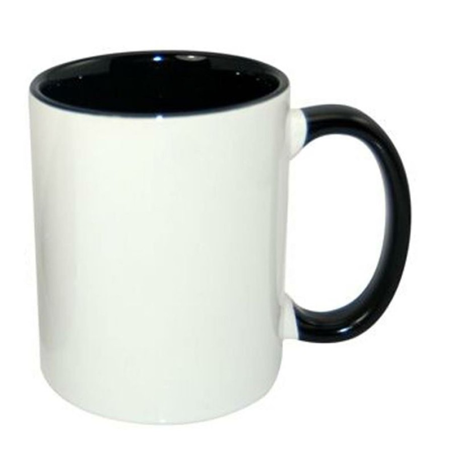 Mokken Mokken Fabriek | Sublimok Gekleurde Binnenzijde+Oor Zwart 25 Cl.